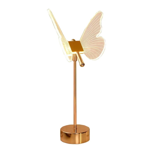 Lámpara de mesa de acrílico Jinwen Luz de noche Luz ambiental Mariposa