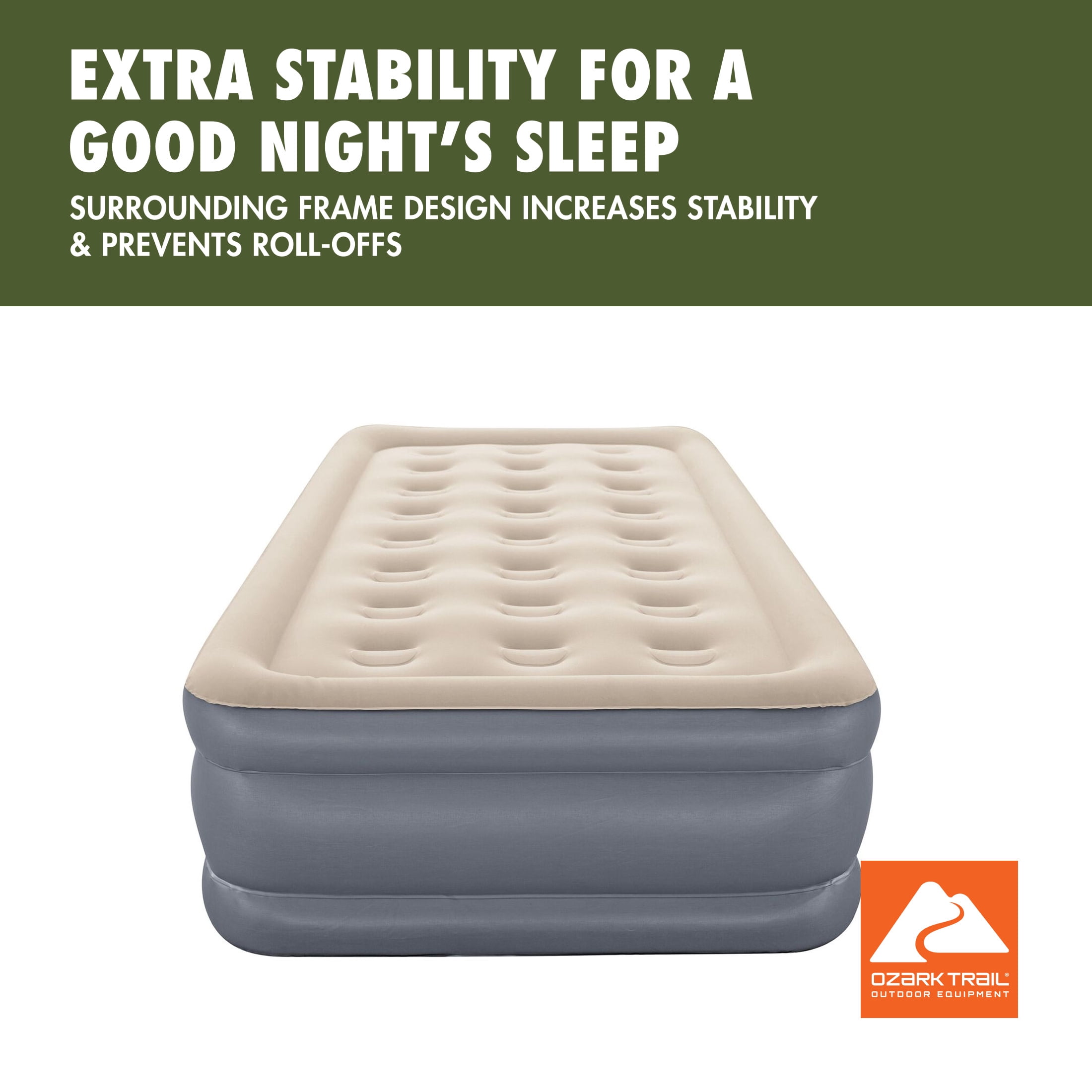 Ozark Trail 16" Twin Air Mattress with Built-In Electric Pump