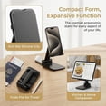 thumbnail image 3 of SIMDOO Phone Stand, Phone Holder for Desk Anti-Slip Cute Office Accessories Forldable Cell Phone Holder Compatible with iPhones, All Mobile Phones, White-Silver, Pro, 3 of 10