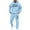 Light Blue, variant on Aihuaihua Mens Christian Sweatsuit 2 Piece Fall Fashion Casual Outfits Jesus Print Hooded Sweatshirt and Baggy Jogging Pants Pink XXXL