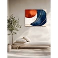 thumbnail image 5 of Navy Blue Burnt Orange Wall Art for Living Room,Canvas Picture Wall Decor for Bathroom Bedroom,Modern Boho Art Geometric Painting Artwork for Office Kitchen Hallway Dining Room Home Decor 16"x20", 5 of 8