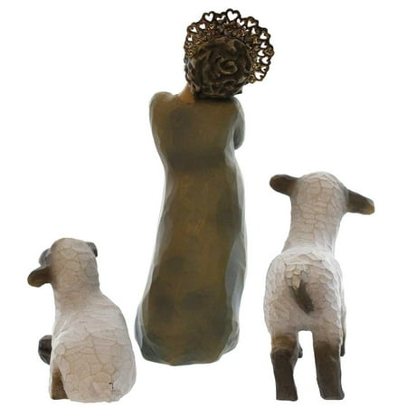 willow tree nativity shepherdess