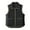 #367-Black, variant on Women's Lightweight Quilted Sleeveless Vest - Solid Color Stand Collar Zip-Up Layering Piece - Slim Fit Fleece-Lined Waistcoat with Functional Pockets for Winter Warmth