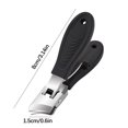 thumbnail image 3 of Wide Jaw Nail Clipper, Stainless Steel Nail Trimmer, Anti-Splash Ergonomic Non-Slip Handle, Rust-Resistant Durable Slanted Cutter for Thick Fingernails and Toenails, Easy Clean Design, 3 of 9