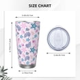 thumbnail image 4 of Fotbe Sea Shells 3 Pattern 20 oz Tumbler Stainless Steel Vacuum Insulated Coffee Ice Cup Double Wall Travel Flask Leak-proof Coffee Cup-Without Straw, 4 of 8