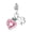Peach Clover Pendant, variant on MULA 925 Sterling Silver DIY Charm AAA CZ Fruit Clover Pendant fit Bracelet for Women Jewelry