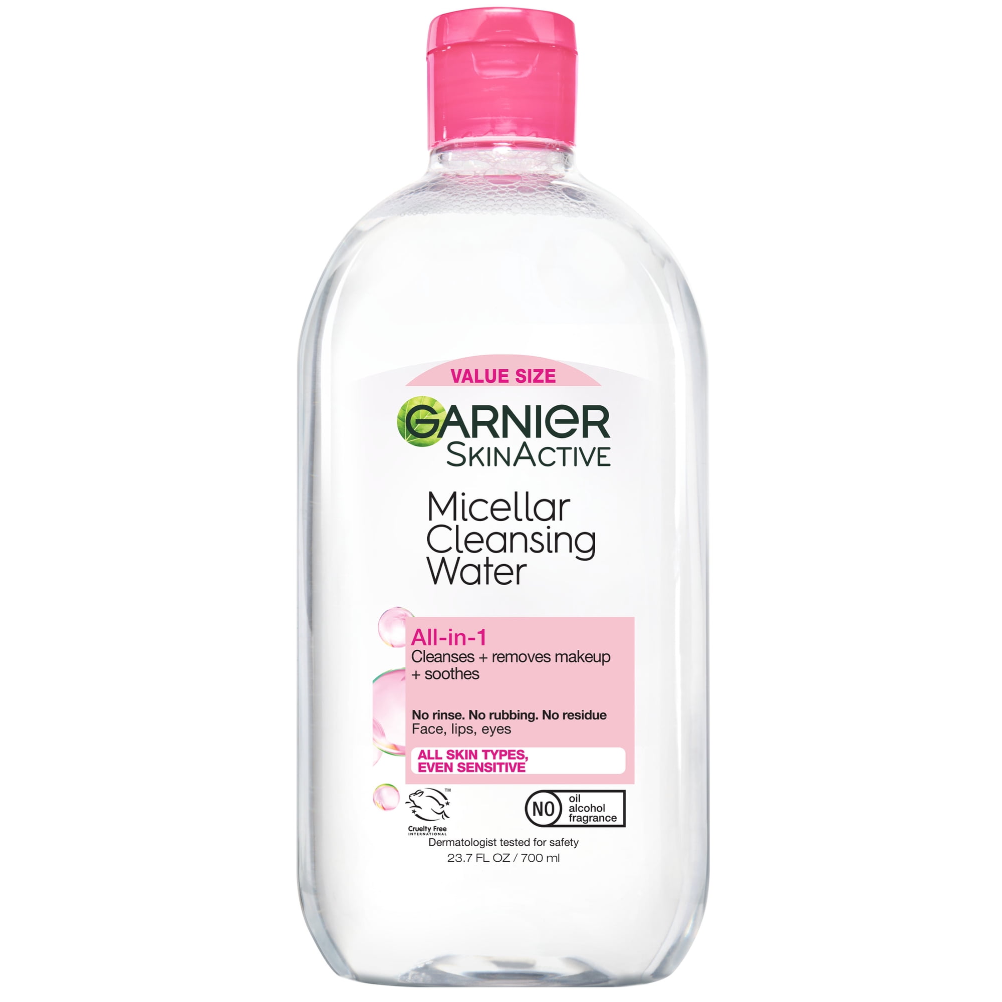 Garnier SkinActive Micellar Cleansing Water All in 1 Makeup Remover, Face Cleanser, 23.7 fl oz