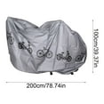 thumbnail image 2 of Waterproof Bicycle Cover,79 x 43 inch Bike Dustproof Cover with Storage Bag,Portable Bicycle Cover Outdoor Waterproof for Outside Anti Dust Rain UV-Protection for Mountain Bike Road Bike,Black,79x39", 2 of 2