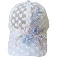 thumbnail image 7 of HNMKIU Sun Shading Sunscreen Korean Lace Hollow Flower Baseball Cap Casual Fashion Breathable Adjustable Lightweight Unisex Outdoor Summer Headwear WH1 - One Size, 7 of 7