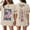 Khaki, variant on 250 Years 1776-2026 250th Birthday Eagle T-Shirt for Celebrate 250th Anniversary of America Patriotic Veteran Tee 250 Short Sleeved Top for Woman