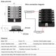 thumbnail image 4 of Caja de fusibles de cuchilla de 10 vías Bloques de fusibles con rojo, 4 of 8