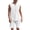 White, variant on Vedolay Mens Short Set Men 2 Piece Outfits Summer Casual Crew Neck Shirts and Fit Shorts Set,Gray L