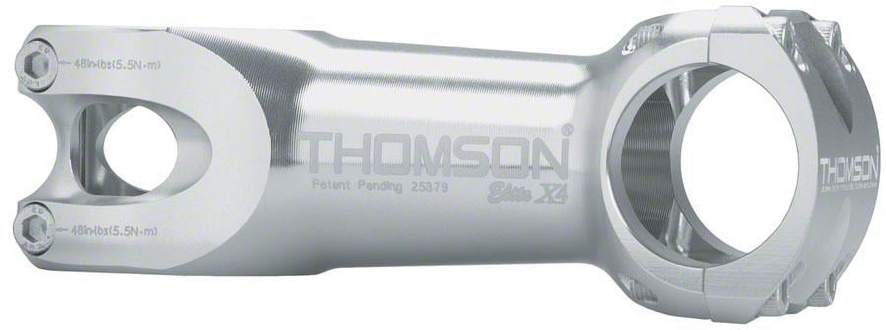 THOMSON elite x4 stem 31.8 70 0° silver Thomson Elite X4 Mountain Stem - 31.8mm Clamp / +/- 0-degree