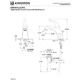 thumbnail image 5 of Kingston Brass KB6408YL Yosemite One-Handle 1-Hole Bathroom Faucet with Deck Plate and Pop-Up Drain in Brushed Nickel, 5 of 7