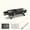 Black, variant on Portable Folding Charcoal BBQ Grill, 2-in-1 Design with 2 Grates & Food Tongs, Grill & Fry Dual Use, Compact Smoker for Camping Picnic Patio Backyard Cooking