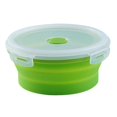 thumbnail image 4 of GUOOL Lunch Container Food Grade Silicone Collapsible Bowl Microwave Refrigerator medium 500ML green, 4 of 5