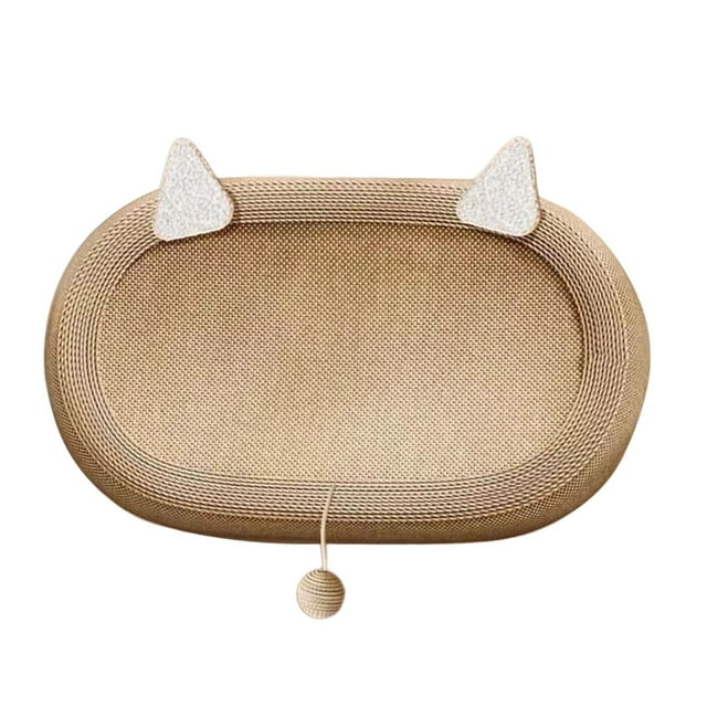 Cama rascadora para gatos, lindo mueble protector para jugar, tablero rascador para gatos con pelota 55 cm x 40 cm