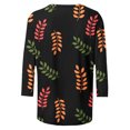 thumbnail image 4 of Gibobby Camisa&nbsp;Moda Mujer Blusa de manga cuartos con estampado de cuello redondo de moda casual para mujer（V， M), 4 of 5