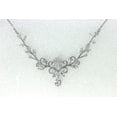 thumbnail image 3 of Faship Gorgeous Clear CZ Crystal Floral Necklace Earrings Set, 3 of 5