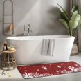 thumbnail image 2 of Red Christmas Snowflake Pattern Kitchen Rug Mat,Kitchen Runner Rugs Non Skid Washable,Decorative Kitchen Floor Mats for Kitchen,Sink,Laundry,17"x47.2", 2 of 7