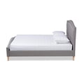 thumbnail image 3 of Baxton Studio Felisa Modern and Contemporary Grey Fabric Upholstered and Button Tufted Queen Size Platform Bed, 3 of 9