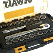 DEWALT Tough Box Tool Kit, 1/2 Drive Socket Set