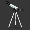 thumbnail image 3 of Astronomical Telescope for s Beginners with Tripod, 90x Magnification for Moon Viewing Educational Science Gift(Silver), 3 of 5