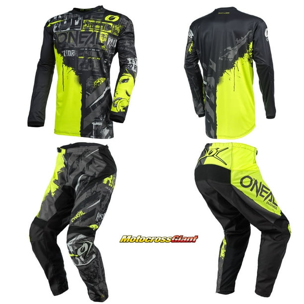Download Oneal Element Ride Black/Neon Motocross Dirt bike Offroad ...