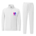 thumbnail image 2 of Wavsuf Men's Sweatsuits Set 2 piece Jogger Set for Men Motion Shirt Lightweight Sweatshirt and Sweatpants White Size 2XL, 2 of 4