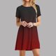 thumbnail image 2 of Vestido de Manga Corta para las Mujeres Casual Impreso Cuello Redondo, Vestido de las Señoras para la Primavera Y el Verano de Uso Diario, 2 of 9
