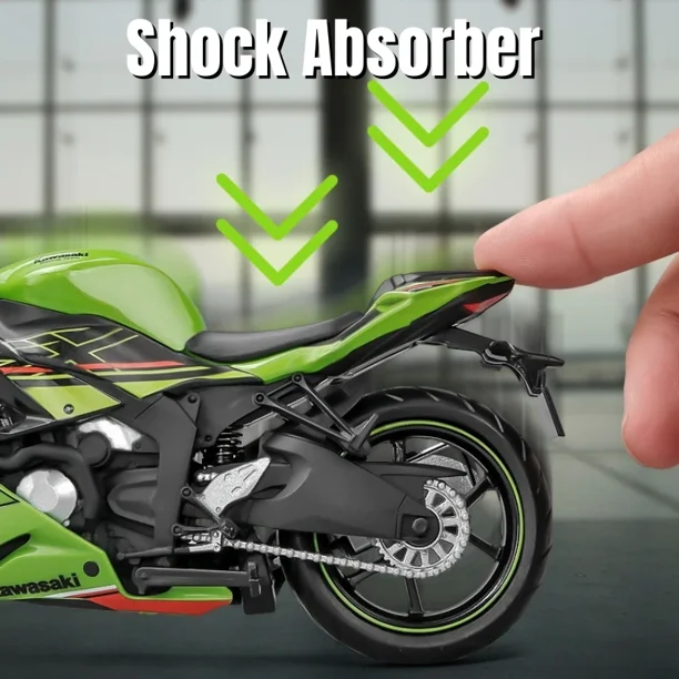 1:12 Kawasaki Ninja ZX-6R Motorcycle Toy 1:12 RMZ City Diecast