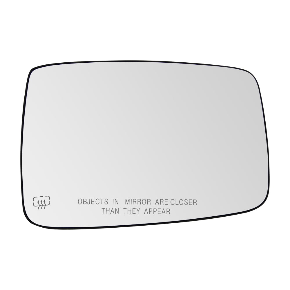 For Ram 1500/2500 Mirror Glass 2011-2018 Passenger Side Heated w/ Backing Plate 