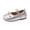 Silver, variant on Willtoo Toddler Little Girls Dress Shoes Mary Jane Flats Wedding School Shoes with Bowknot Comfy Faux Leather Princess Shoes