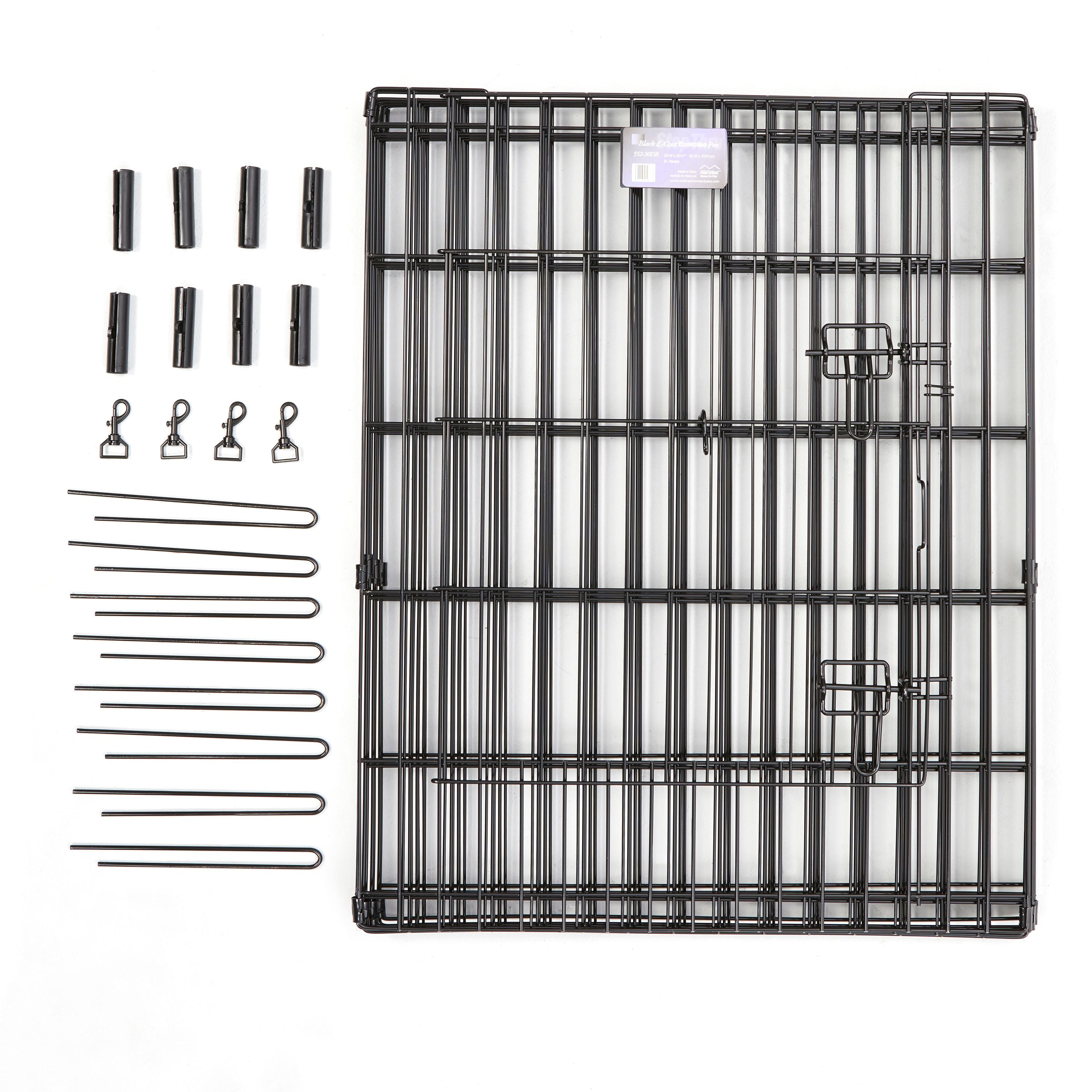 Free Shipping MidWest Home for Pets Dog Foldable Metal Exercise Playpen with Door 48 H Walmart
