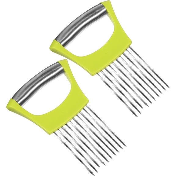 Masteelf 2-Piece Vegetable Slicer Set for Onions, Potatoes, Scalloped Potatoes, and Green Veggies Kitchen Tool
