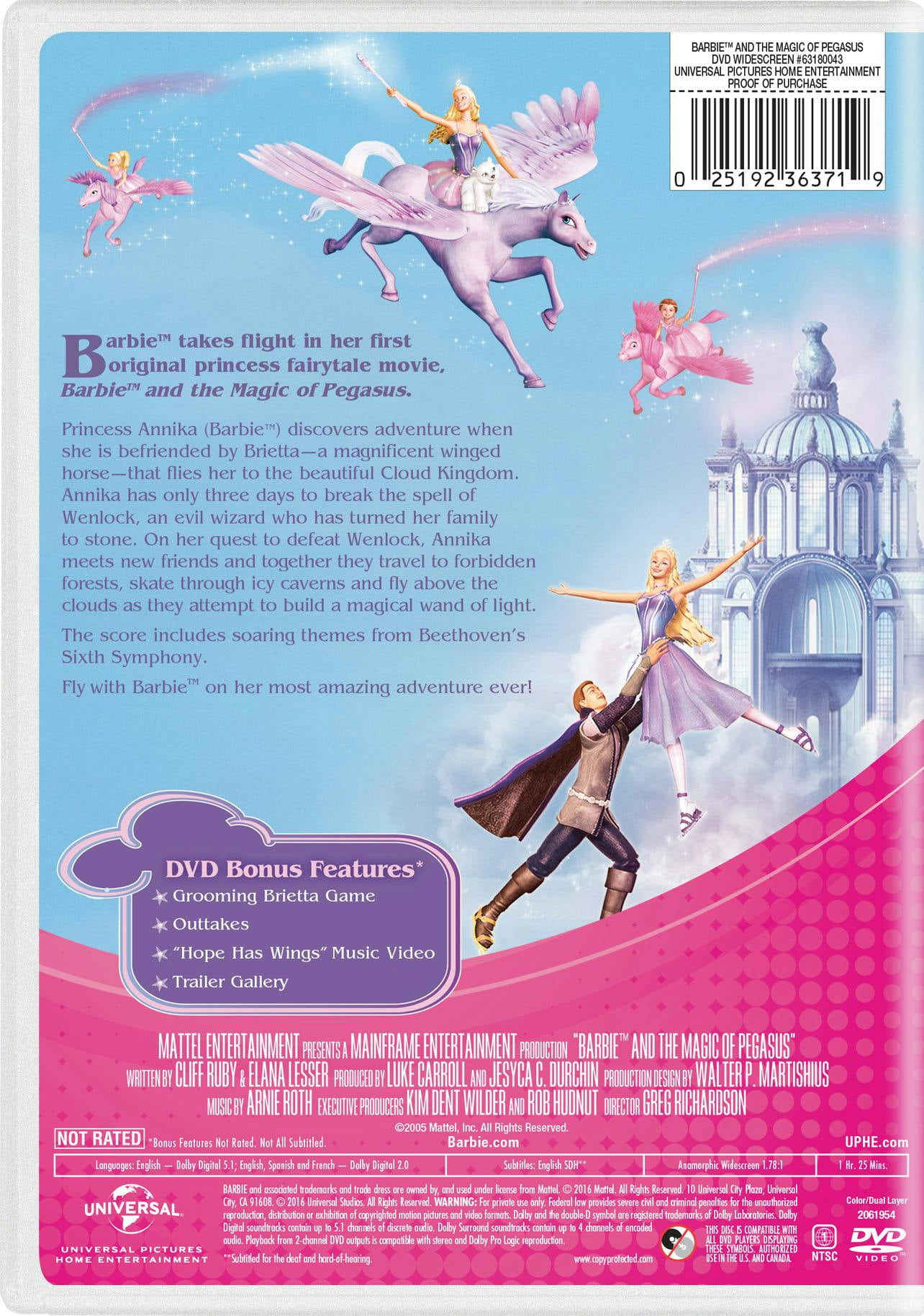Barbie: The Magic of Pegasus [DVD] - Walmart.com