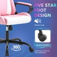thumbnail image 7 of PayLessHere Ergonomic Pu Desk Chair ，Racing Gaming Chair，Lumbar Support for Back Pain Adults，Pink, 7 of 7