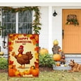 thumbnail image 6 of Hello Thanksgiving Garden Flag Happy Thanskgiving Washable Garden Decor for Outdoor Cartoon Thanksgiving Day Porch Flag - for Farmhouse Patio Porch Backyard Deco (28x40 Inch), 6 of 6