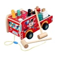 thumbnail image 2 of FEOLGEHLY Toys for 1-3 Year Old Boy Girl,Toys & Games Wooden Hammer Knocker Pounding Learning Toy,Drag Car Shape Matching Car Hitting Hamster Children's Educational Toy, 2 of 4