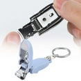 thumbnail image 2 of Travel Keychain Nail Clipper Portable Stainless Steel Foldable Cutter Trimmer For Thick Toenails Fingernails With Mini Nail File, 2 of 8