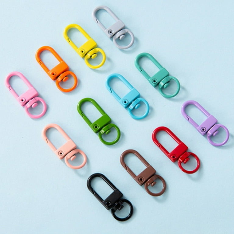 Mixed Colors Lanyard Clips, Keychain Plastic Lobster Claw Clips