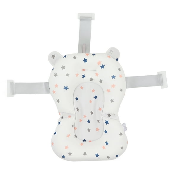 COJÍN PARA ASITO DE BAÑO PARA BEBÉ, TAPETA DE SOPORTE PARA BAÑERA PARA BEBÉ, SOPORTE DE BAÑO AJUSTABLE FLOTANTE PLEGABLE PARA Recién Nacido, Almohadilla de Red Universal