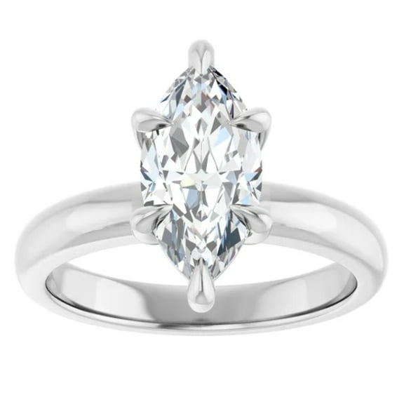 2 Carat Lab Grown Diamond Engagement Ring Marquise Cut