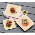 thumbnail image 5 of Brheez Disposable Square Plates - 100% Compostable, Biodegradable Bamboo, 7", 10-pack, 5 of 5