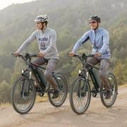 AOVOPRO BK900 Adult Electric Bicycles, 350W 26 Electric Mountain Bicycle, 48V Battery, 22Mph Electric Mountain Bike, Adjustable 7 Speed E-Bikes for Adults UL2849