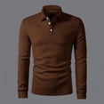 thumbnail image 6 of Vetsdori Long Sleeve Tshirts for Men Button up Winter Pullover Work Sweatshirt Casual Travel Collar Mens Shirts Plain, 6 of 9