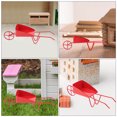 thumbnail image 4 of Phenofice 2 Pcs Brouette Miniature Rouge pour Usage Intérieur et Extérieur 12.50X4.50X3.00Cm, 4 of 8