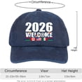 thumbnail image 2 of Cup26 Hats 2026 Host Country Soccer Football Supporters Cap Soccer Football Supporters Hat Adjustable Cap for Men Women, 2 of 4