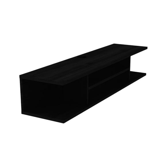 Repisa Flotante O Mesa Tv Moderna 120cm Moderno Color Negro