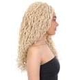 thumbnail image 5 of LUXLUXE Diamond Curly Locs 23 in Long 4X4 Hand Tied Lace Braid Braided Wig, Beauty Heat Resistant Fiber ( Light Blonde), 5 of 8